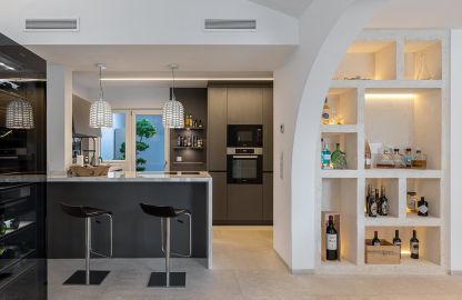 Villa in Sol de Mallorca - Moderner Küchenbereich