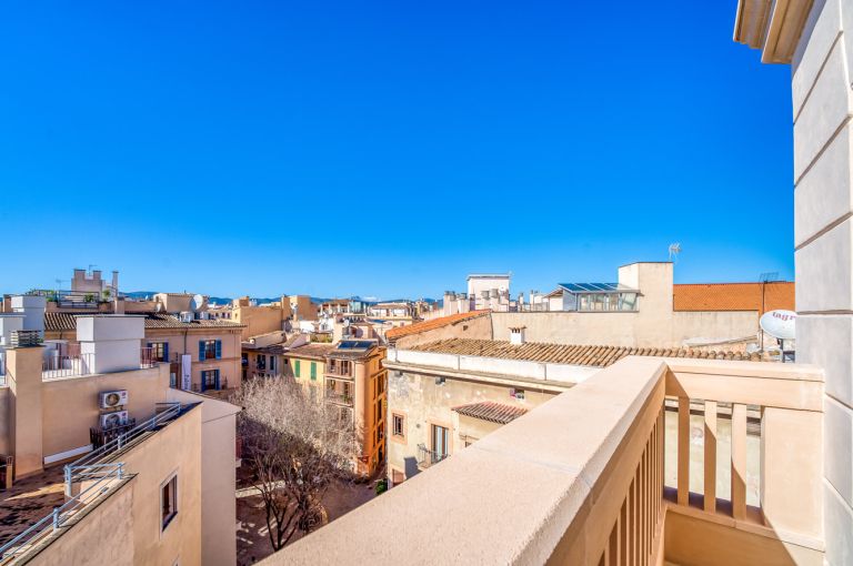 Penthouse in Palma - Schöner Blick auf die Stadt von der Terrasse