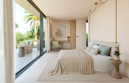 Villa in El Toro - Großzügiges Masterschlafzimmer mit Bad en Suite