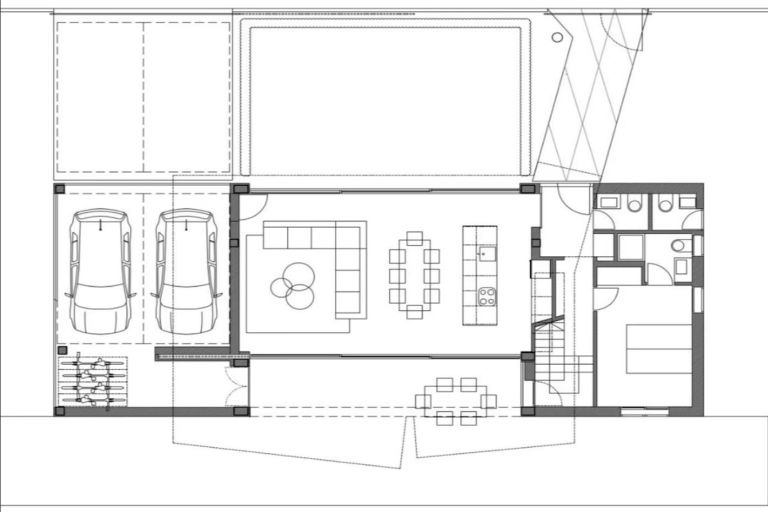 Villa in Sa Rapita - Grundriss vom Erdgeschoß