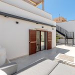 Stadthaus in El Molinar - Outdoor-Bett mit Blick aufs Meer