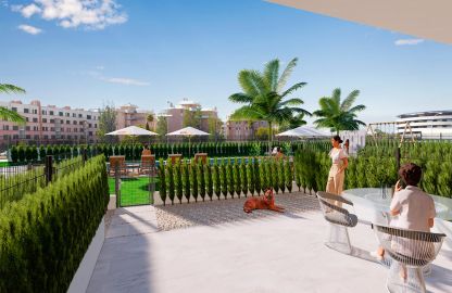 Apartment in Sa Coma - Privater Garten mit Zugang zum Pool