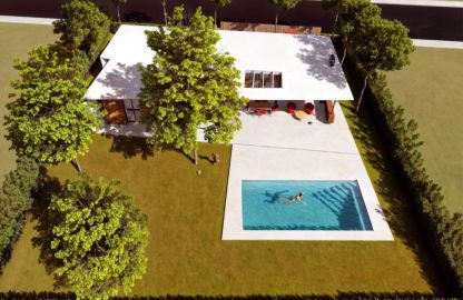 Villa in Sa Rapita - Angelegter Garten mit Pool