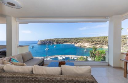 Apartment in Sol de Mallorca - Terrasse mit herrlichem Meerblick 