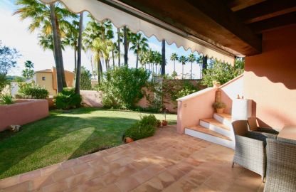 Haus zur Miete in Santa Ponsa - Herrliche Terrasse mit Markise und Gartenblick