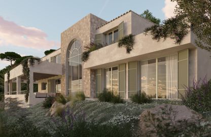 Grundstück in Santa Ponsa - Projekt für eine moderne Villa