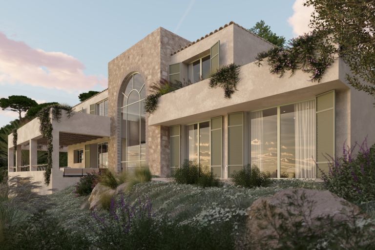 Grundstück in Santa Ponsa - Projekt für eine moderne Villa