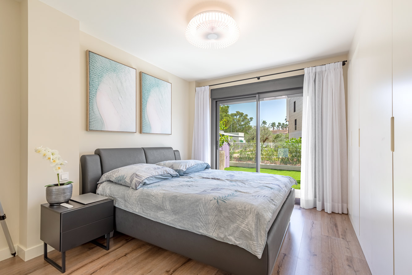 Apartment in Santa Ponsa - Hauptschlafzimmer mit Einbauschränken