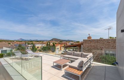 Villa in Son Ferrer - Großzügige Dachterrasse mit Panoramablick