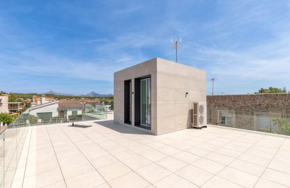 Villa in Son Ferrer - Große Dachterrasse mit Rundblick