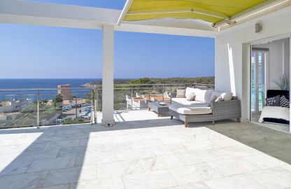 Penthouse in Cala Pi - Freie Terrasse mit Meerblick