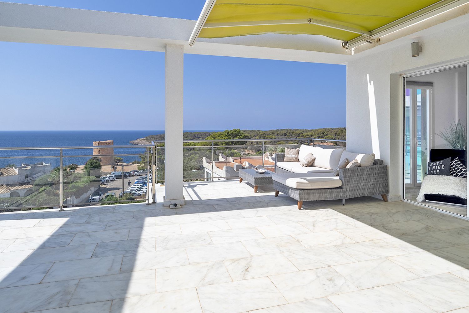 Penthouse in Cala Pi - Freie Terrasse mit Meerblick